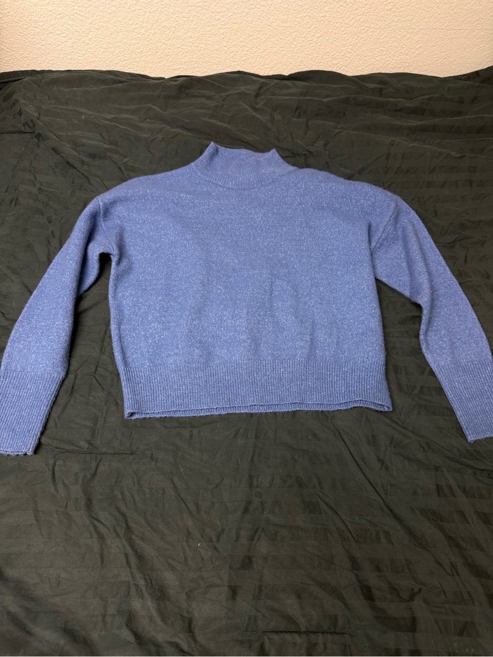 Sophie Rue Heathered Blue Cowl Neck Sweater